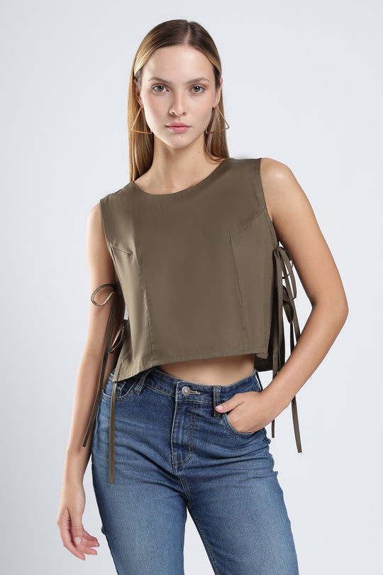Side-Tie Knot Top