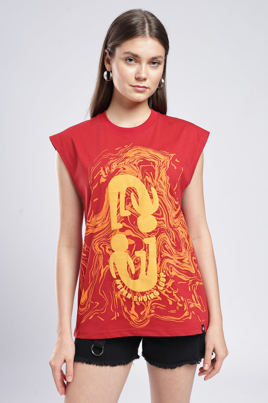 Brun Repeat Women's Oversized Tank