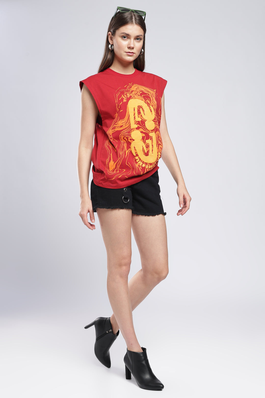Brun Repeat Women's Oversized Tank