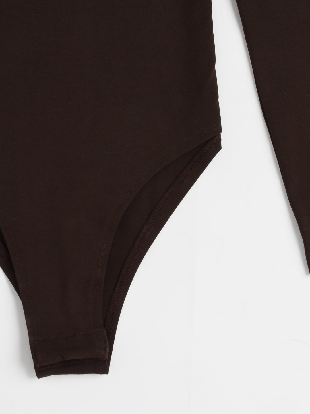 Long Sleeves Mocha Bodysuit