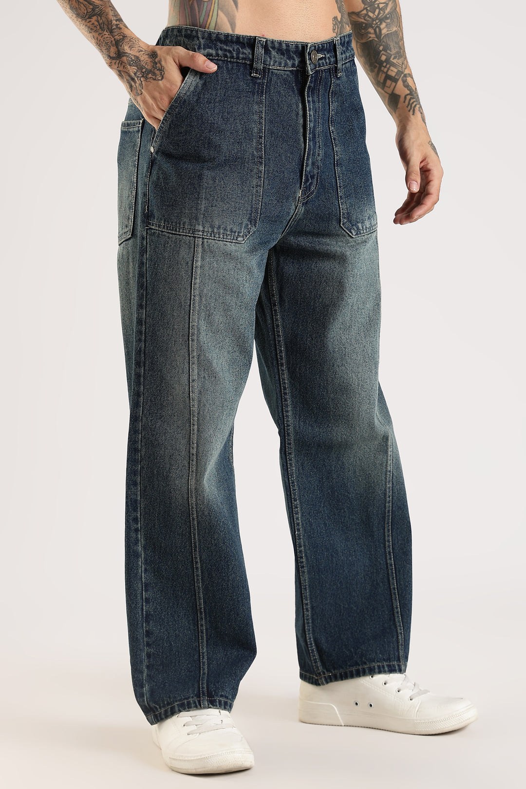 CASUAL DARK BLUE JEANS