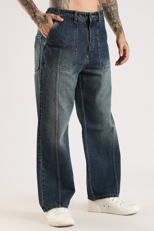 CASUAL DARK BLUE JEANS