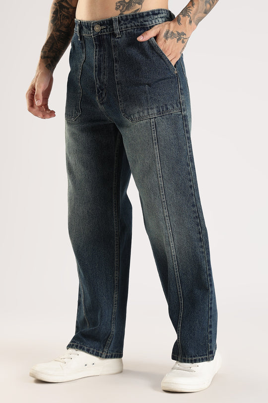 CASUAL DARK BLUE JEANS
