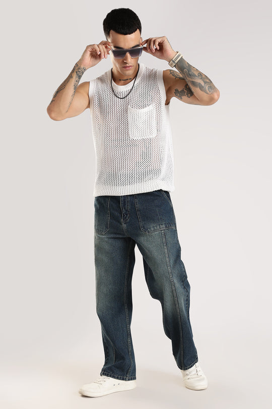 CASUAL DARK BLUE JEANS