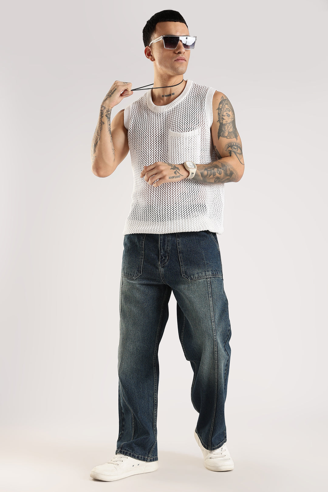 CASUAL DARK BLUE JEANS