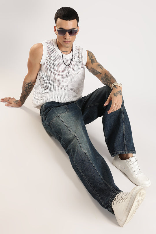 CASUAL DARK BLUE JEANS