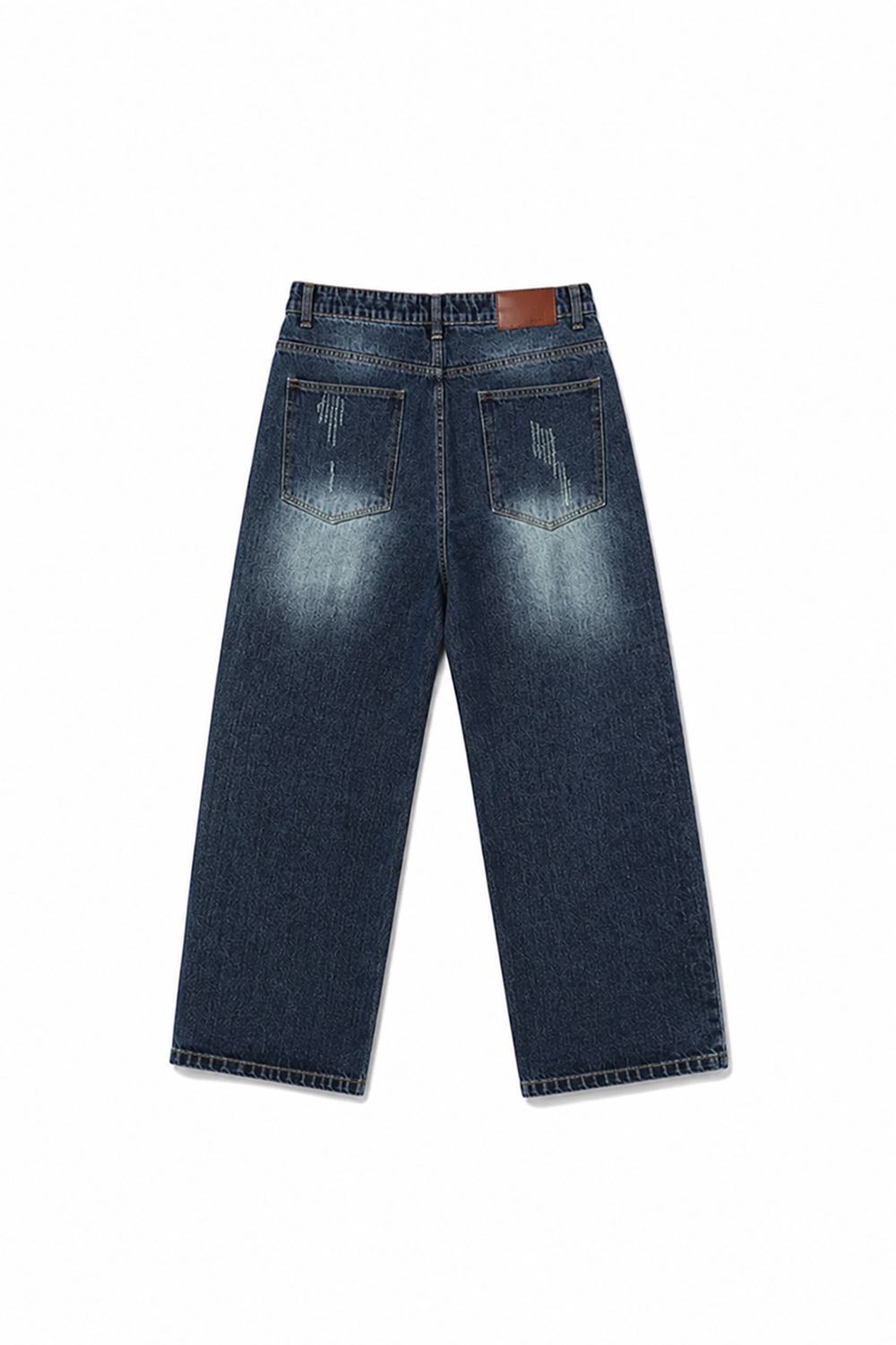Scratchy Dark Blue Jeans